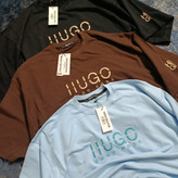 تیشرت باکسی پنبه دورس دونخ مدل HUGO boss