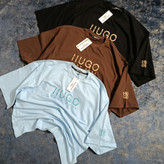 تیشرت باکسی پنبه دورس دونخ مدل HUGO boss