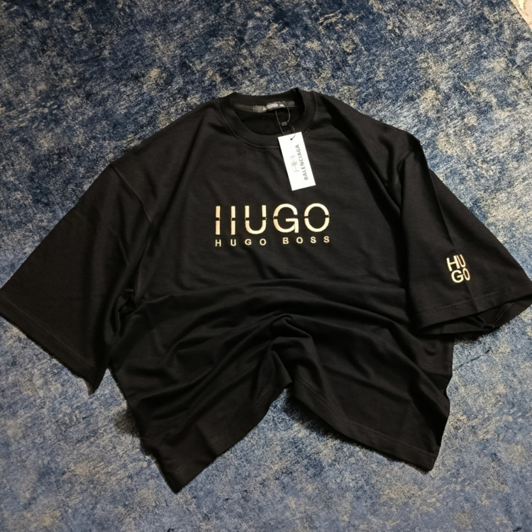 تیشرت باکسی پنبه دورس دونخ مدل HUGO boss