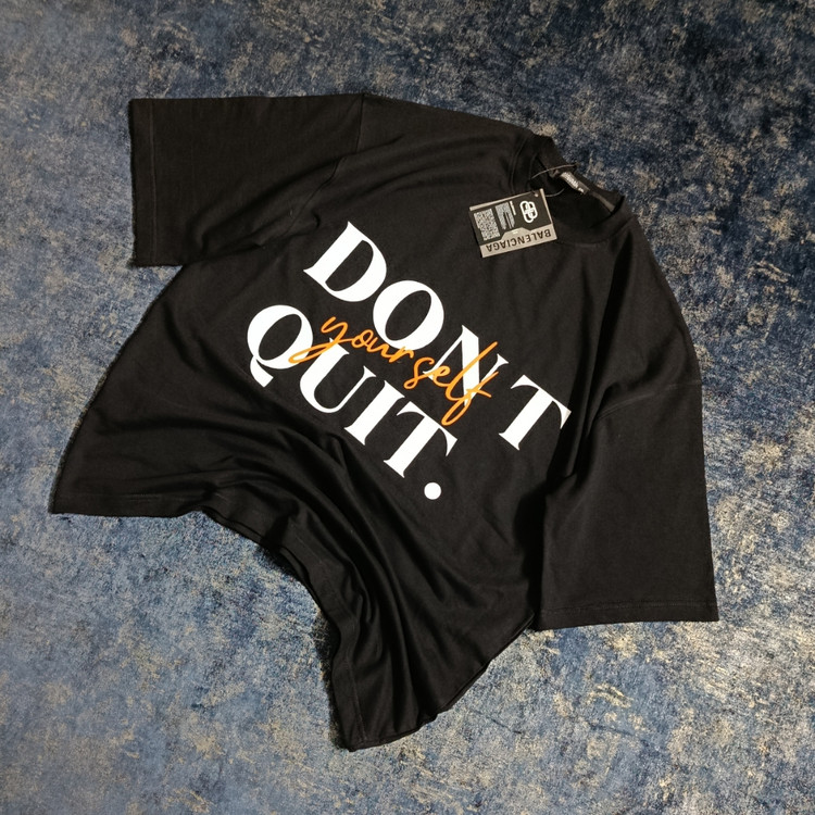 تیشرت باکسی پنبه دورس دونخ مدل Don't Quit